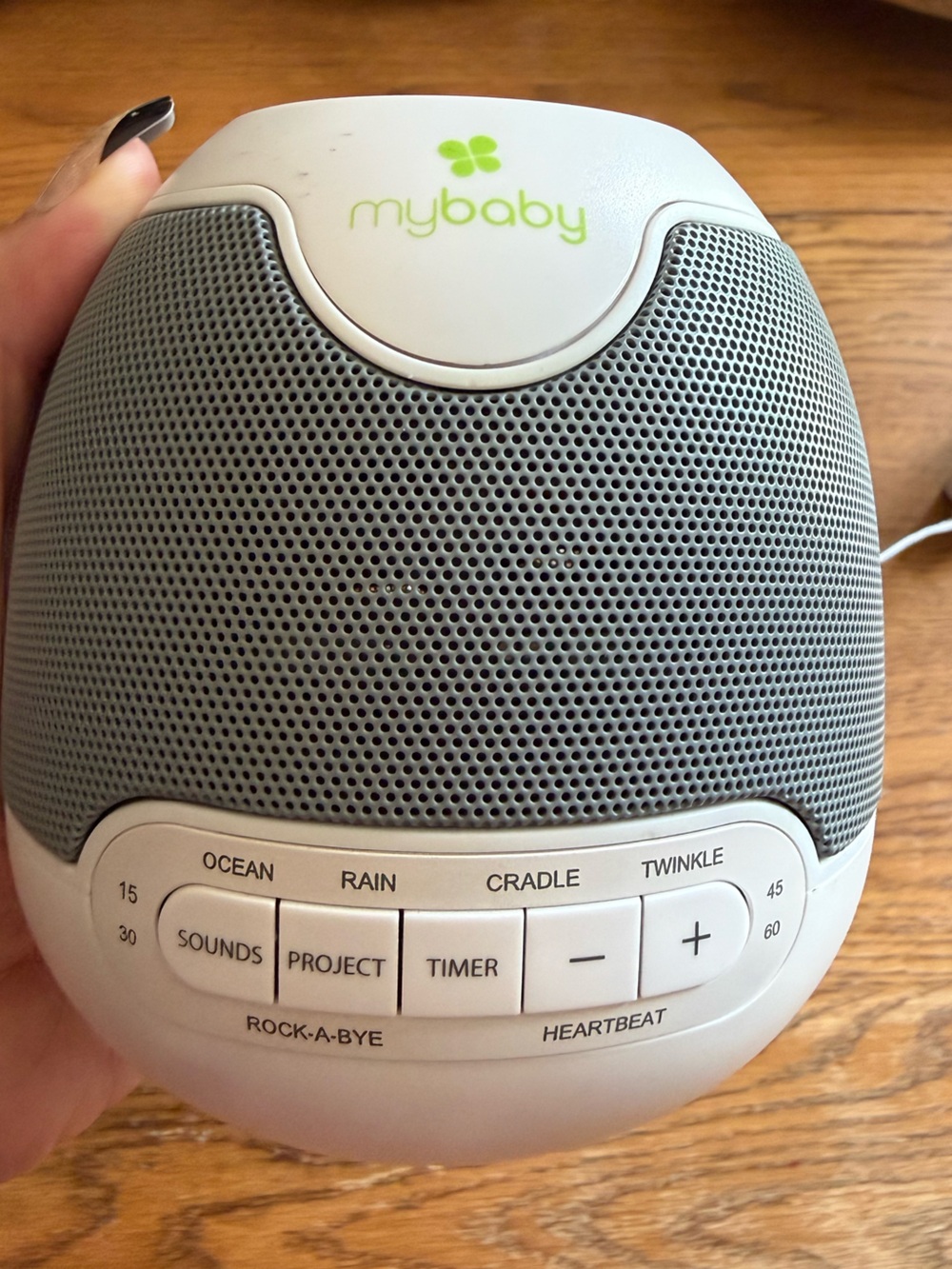 Homedics MyBaby White and Gray Portable Sound Machine